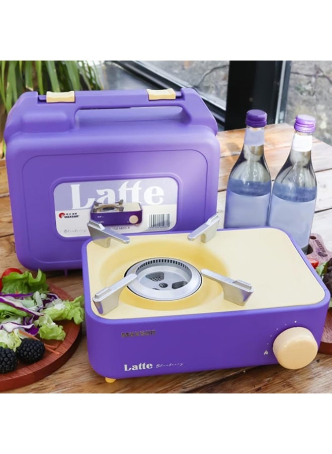 MAXSUN Mini Camping stove Latte series Beautiful Stainless steel quality Portable stove with Carry case Purple - Image 3
