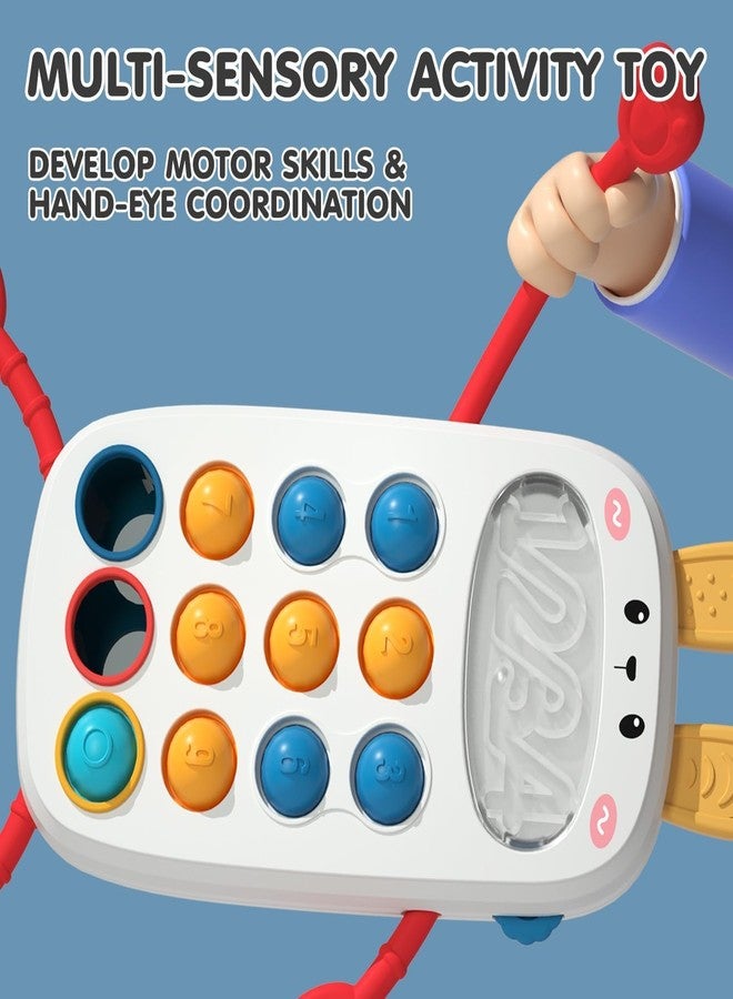 BeFunky لعبة BeFunky Montessori المصنوعة من السيليكون، لعبة حسية على شكل هاتف - سيليكون آمن غذائيًا، ألعاب سفر بالطائرة ولعبة حسية أثناء السفر - Image 3
