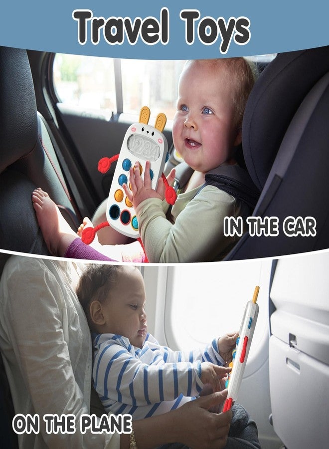 BeFunky لعبة BeFunky Montessori المصنوعة من السيليكون، لعبة حسية على شكل هاتف - سيليكون آمن غذائيًا، ألعاب سفر بالطائرة ولعبة حسية أثناء السفر - Image 5