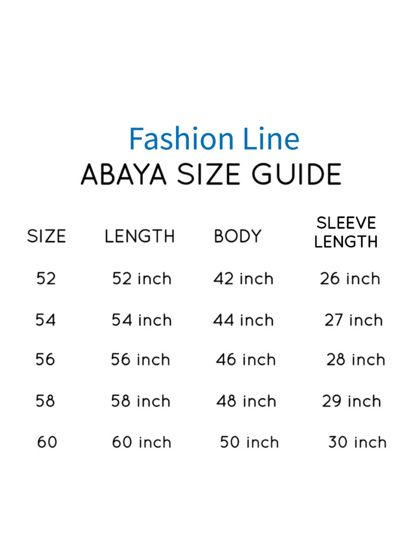 FASHION LINE - Beautiful Abaya V-Open Neck, Open Cotton Cloth Ari work design Red - Image 1