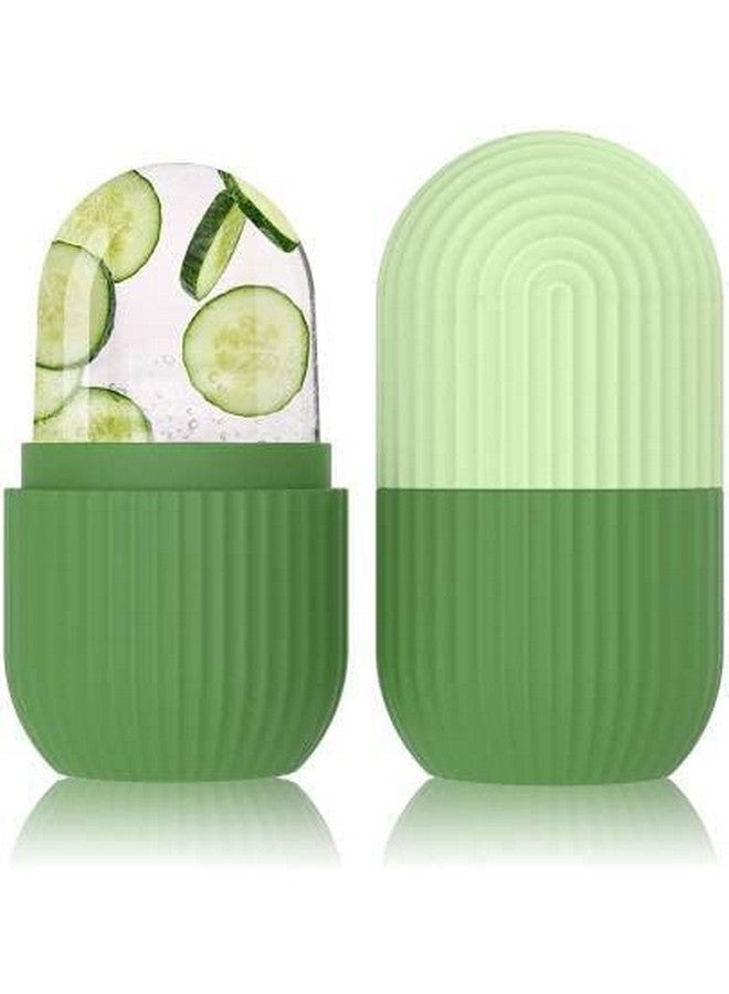 Episkey Ice Roller For Face Eyes and Neck To Brighten Skin & Enhance Your Natural Glow/Reusable Facial Treatment to Tighten & Tone Skin & De-Puff The Eye Area (FEV GREEN) - Image 1