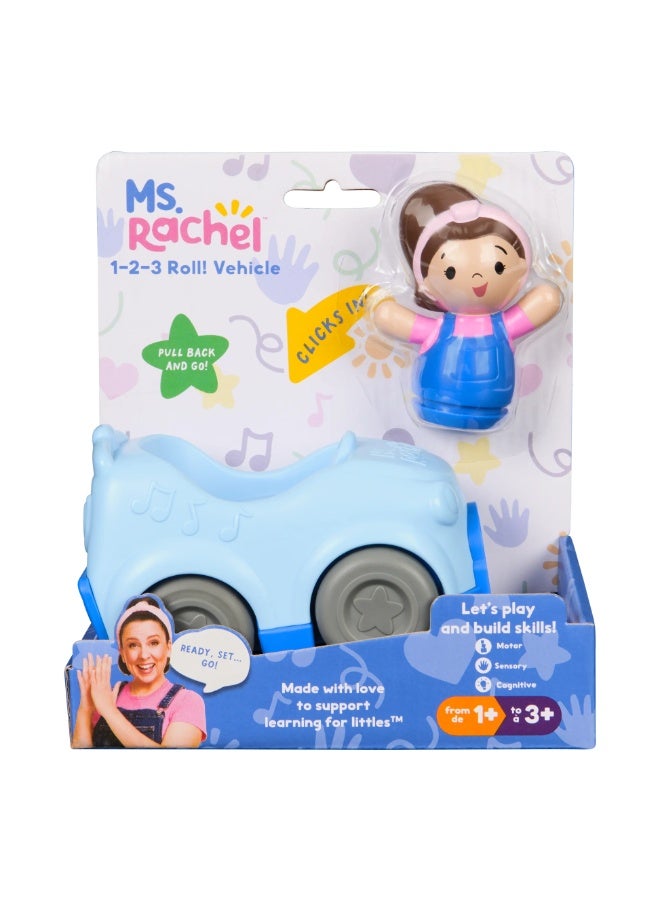 MS. RACHEL 1-2-3 Roll Vehicle | Educational Toy for Toddlers 18M+ | Push & Go, Lights & Sounds | Girls & Boys - Image 1