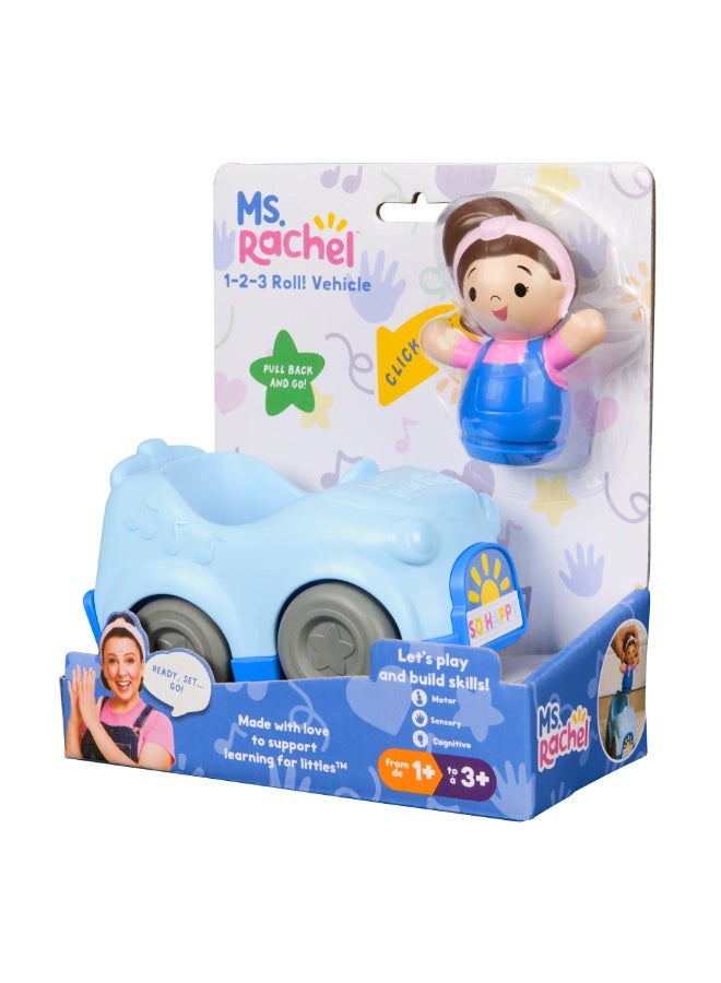 MS. RACHEL 1-2-3 Roll Vehicle | Educational Toy for Toddlers 18M+ | Push & Go, Lights & Sounds | Girls & Boys - Image 2