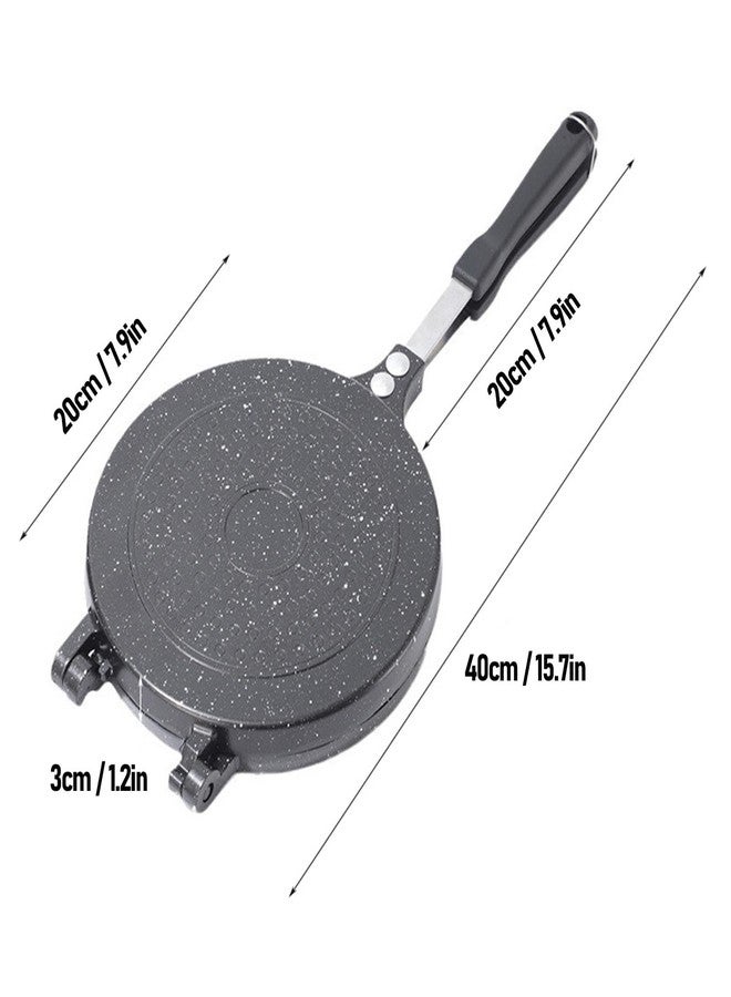 POCREATION Double Sided Frying Pan Nonstick Pancake Pan Maker Easy to Aluminum Alloy for Home Kitchen Breakfast,Hot Maker with Cool Handle,Designed for Busy Individuals (2) - Image 3