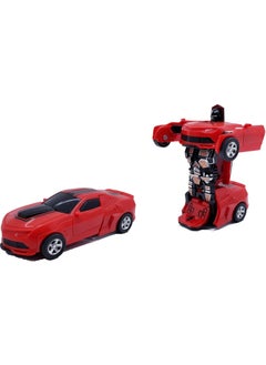 Can Oyuncak Can Auto Robot Transforming Car Red 