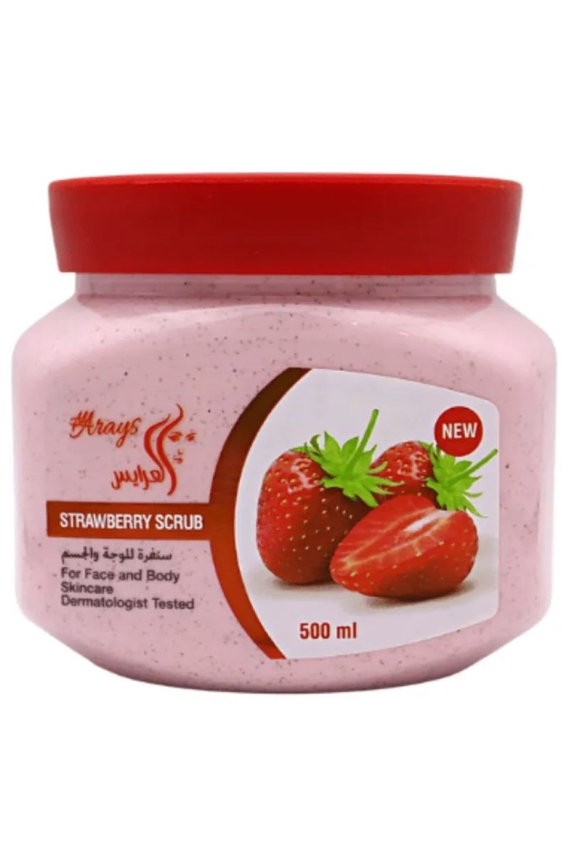 Alarays Strawberry Face and Body Scrub – 500ml