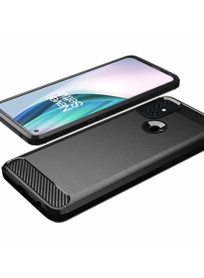 Osophter for Oneplus Nord N10 Case Shock-Absorption Flexible TPU Rubber Protective Cell Phone Cover for Oneplus Nord N10 5G(Black) - Image 4