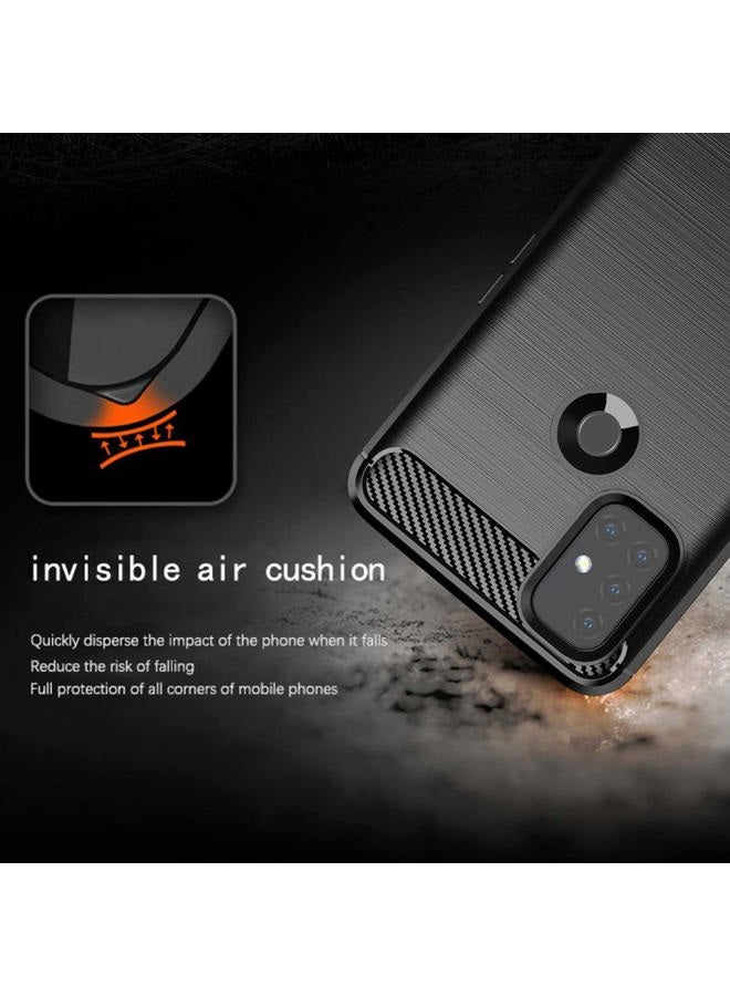 Osophter for Oneplus Nord N10 Case Shock-Absorption Flexible TPU Rubber Protective Cell Phone Cover for Oneplus Nord N10 5G(Black) - Image 5