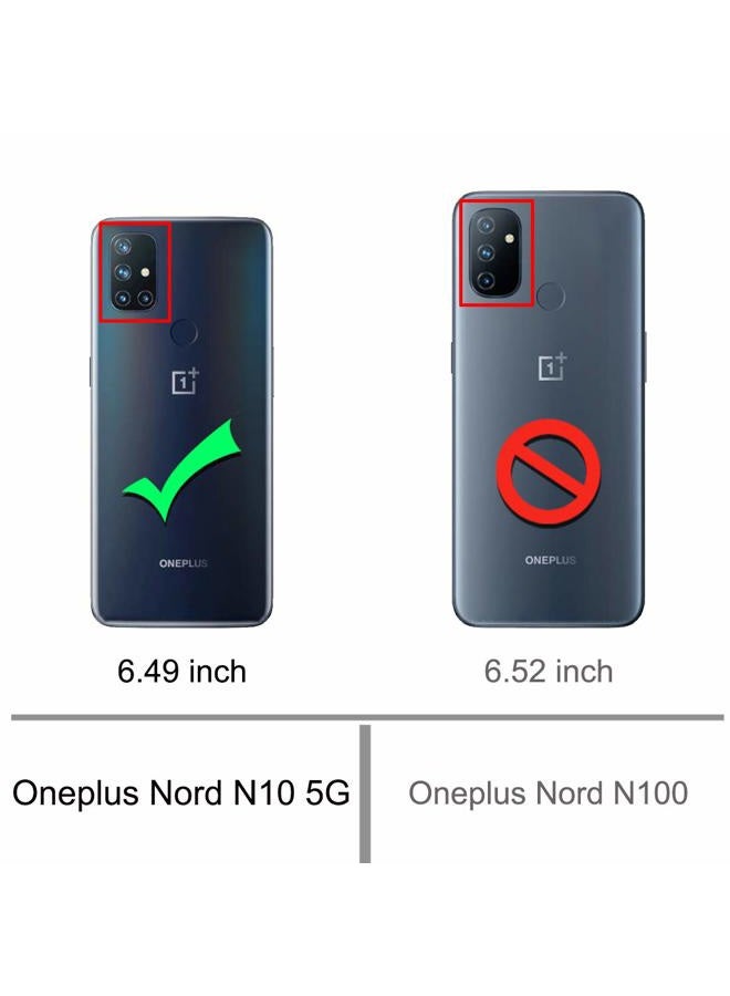 Osophter for Oneplus Nord N10 Case Shock-Absorption Flexible TPU Rubber Protective Cell Phone Cover for Oneplus Nord N10 5G(Black) - Image 2
