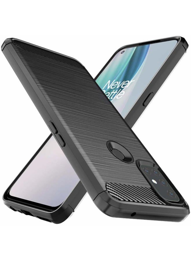Osophter for Oneplus Nord N10 Case Shock-Absorption Flexible TPU Rubber Protective Cell Phone Cover for Oneplus Nord N10 5G(Black) - Image 1