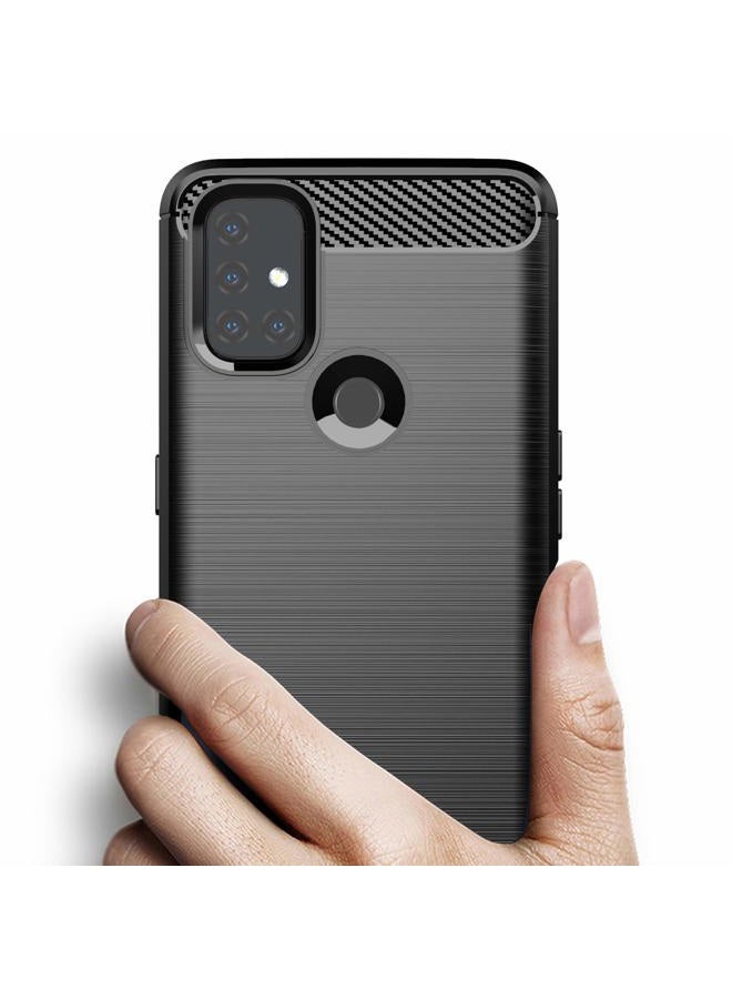 Osophter for Oneplus Nord N10 Case Shock-Absorption Flexible TPU Rubber Protective Cell Phone Cover for Oneplus Nord N10 5G(Black) - Image 3