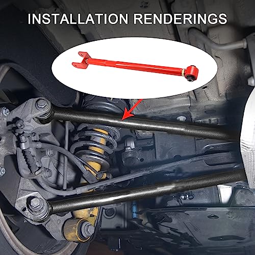 JDMSPEED New Lower Camber Control Arm Rear Replacement For BMW 3 Series E36 E46 Z4 X3 323 325 328 323ci Red (Left and Right) - Image 4