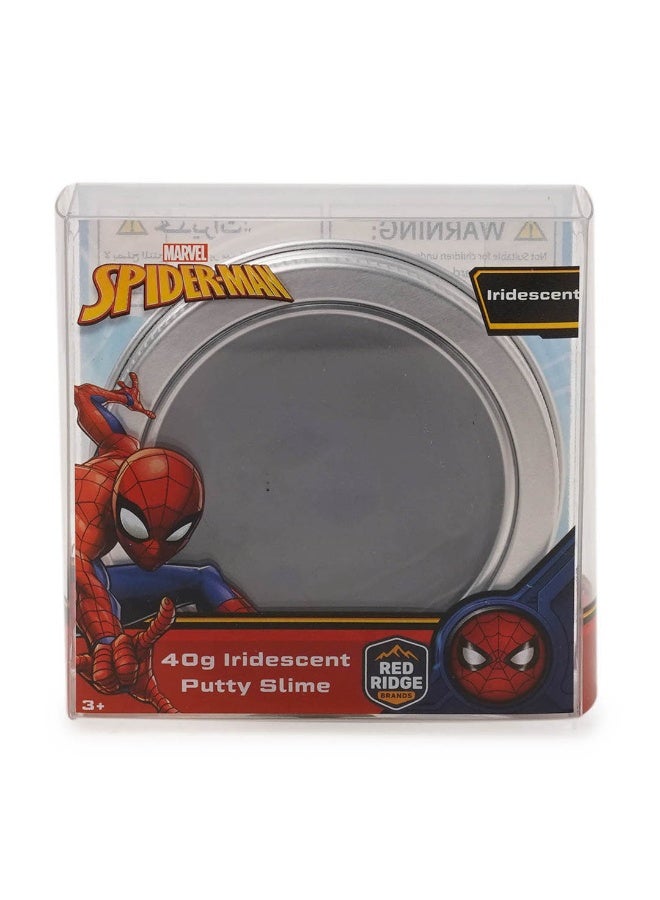 MARVEL Spider-Man 40g Iridescent Putty Slime | Stretchy  & Non-Toxic Sensory Play Putty | Blue-Purple |Ideal for Gifting | Age 3+ Year - Image 1