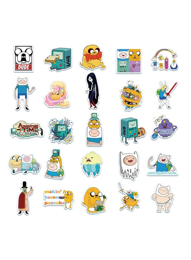 100Pcs Adventure Time Stickers Cartoon Network Stickers Waterproof Stickers for Kids Teens Adults Water Bottle Skateboard - Image 5