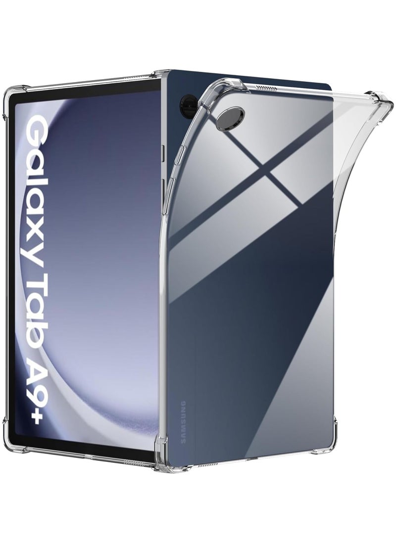 Generic - Case for Samsung Galaxy Tab A9 Plus 11 inch, Advanced Airbag Drop Protection Case, Flexible Clear TPU Shockproof Anti-Scratch Cover Slim-Fit Case for Galaxy Tab A9 Plus - Image 1
