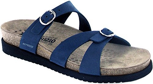 Mephisto Women's Hannel Slide Sandal,Navy Sandalbuck,10 M US - Image 4