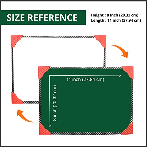 YAJNAS Non Magnetic 8 inch x11 inch Double Sided White Board and Chalk Board Both Side Writing Boards, One Side White Surface and Reverse Side Green Surface (8x11 Inches (Pack of 1) - Image 2