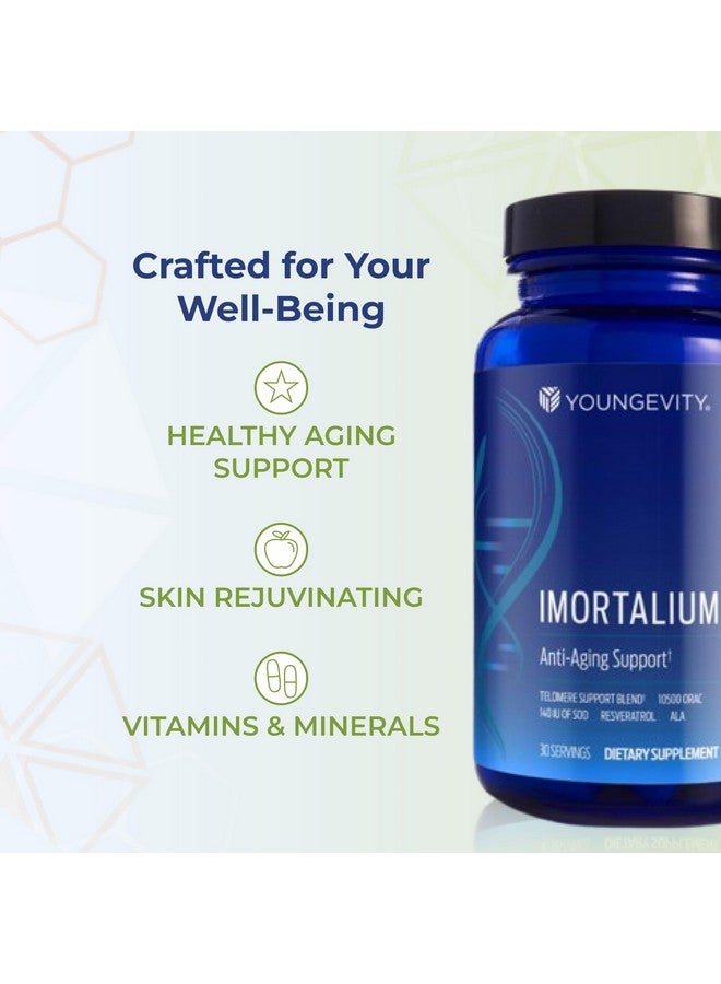 Youngevity Imortalium® - Anti-Aging Telomere Health, Fucoxanthin, Carotenoid Blend, Fucoidan Blend, MSM, Glutathione, Skin Rejuvinating Blend + 12 Whole Foods 120 Tablets (Pack of 1) - Image 5