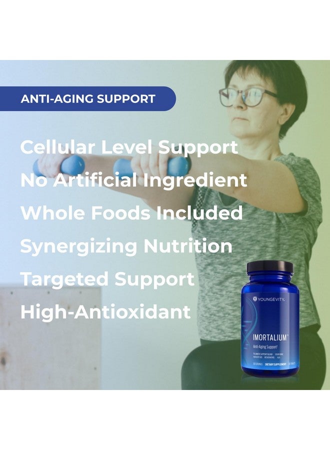 Youngevity Imortalium® - Anti-Aging Telomere Health, Fucoxanthin, Carotenoid Blend, Fucoidan Blend, MSM, Glutathione, Skin Rejuvinating Blend + 12 Whole Foods 120 Tablets (Pack of 1) - Image 4