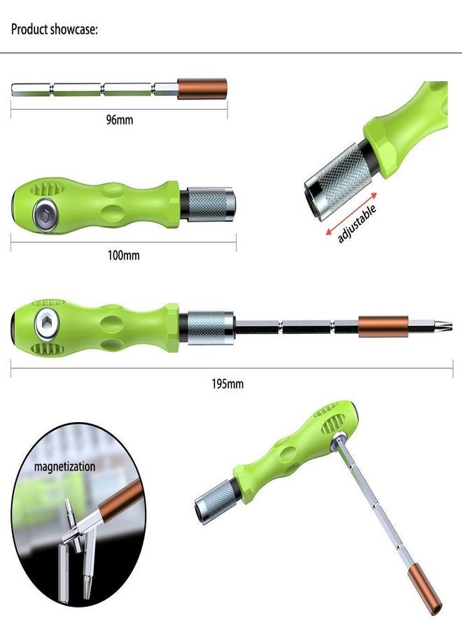 VENEKETY 32 in 1 Interchangeble Multipurpose Mini Screwdriver Set Magnetic Slot Wrench Bits Repair Tools Kit Set Combination Screwdriver Set for Home Appliance,Laptop,Mobile,Computer - Image 5
