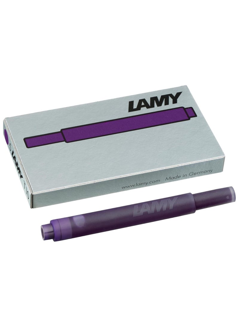 LAMY 5-Piece Fountain Ink Pen Cartridge Violet  - Image 1