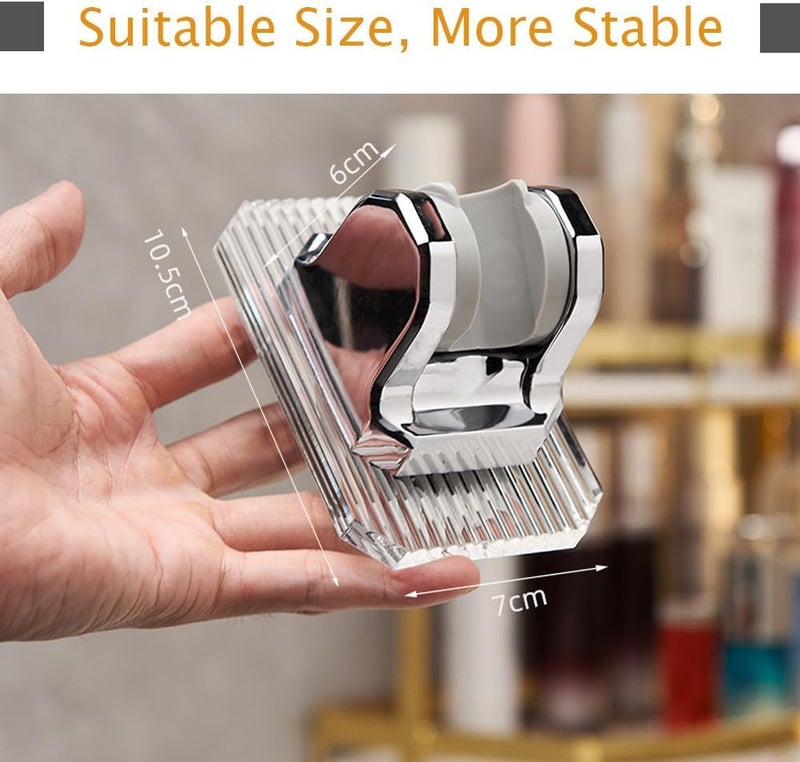 HOMENITY HOMENITY® - Shower Head Holder, Adjustable Acrylic Shower Head Holder, Wall Adhesive Mounting Without Drilling, Stylish and Practical Bathroom Accessories  - Image 5