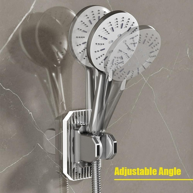 HOMENITY HOMENITY® - Shower Head Holder, Adjustable Acrylic Shower Head Holder, Wall Adhesive Mounting Without Drilling, Stylish and Practical Bathroom Accessories  - Image 3