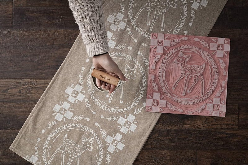 Speedball Speedy Carve Stamp Block - 4x6 Inch Pink Carving Block for Printmaking - Image 2