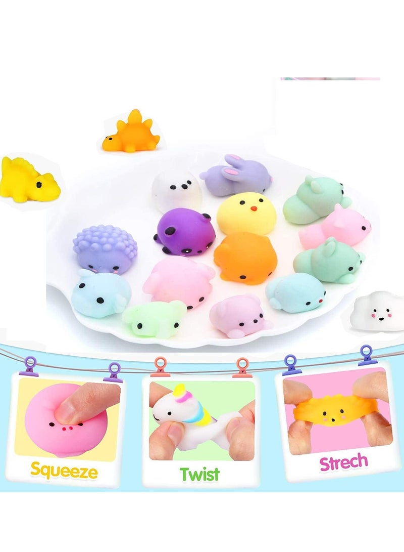 DURKU 36 PCS Mochi Squishy Toys, Novelty Stretchy Stress Relief Toys, Mochi Squishy Toy for Birthday Gift - Image 3