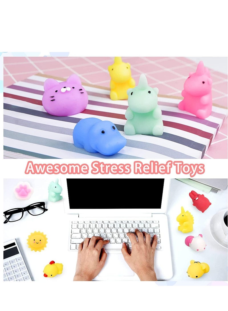 DURKU 36 PCS Mochi Squishy Toys, Novelty Stretchy Stress Relief Toys, Mochi Squishy Toy for Birthday Gift - Image 4