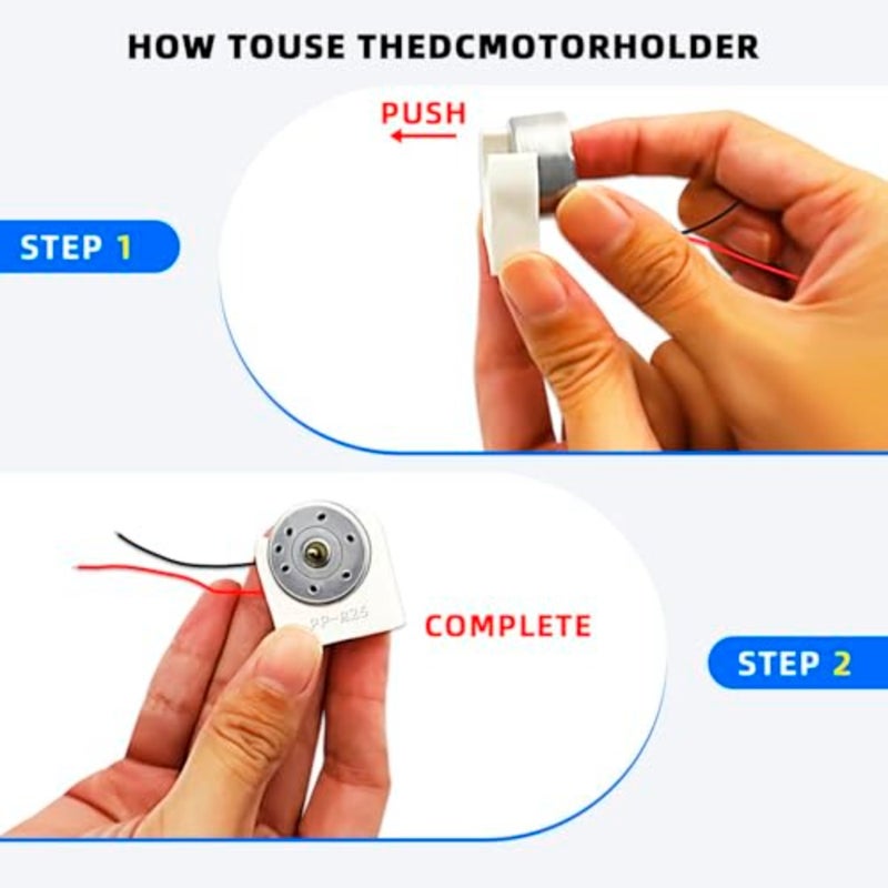 Mini Generator Motors, 10 Pcs Pack DC 3V Mini Electric Motor, Wind Turbine Generator, Hand Cranked Power Generator Model, with Bracket, for DIY Toys - Image 3