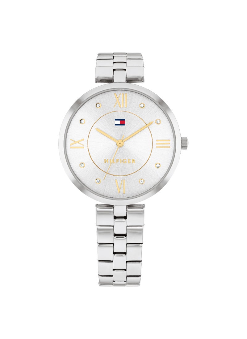 TOMMY HILFIGER Round Analog Women's Silver Case Wrist Watch - 1782683  - Image 1