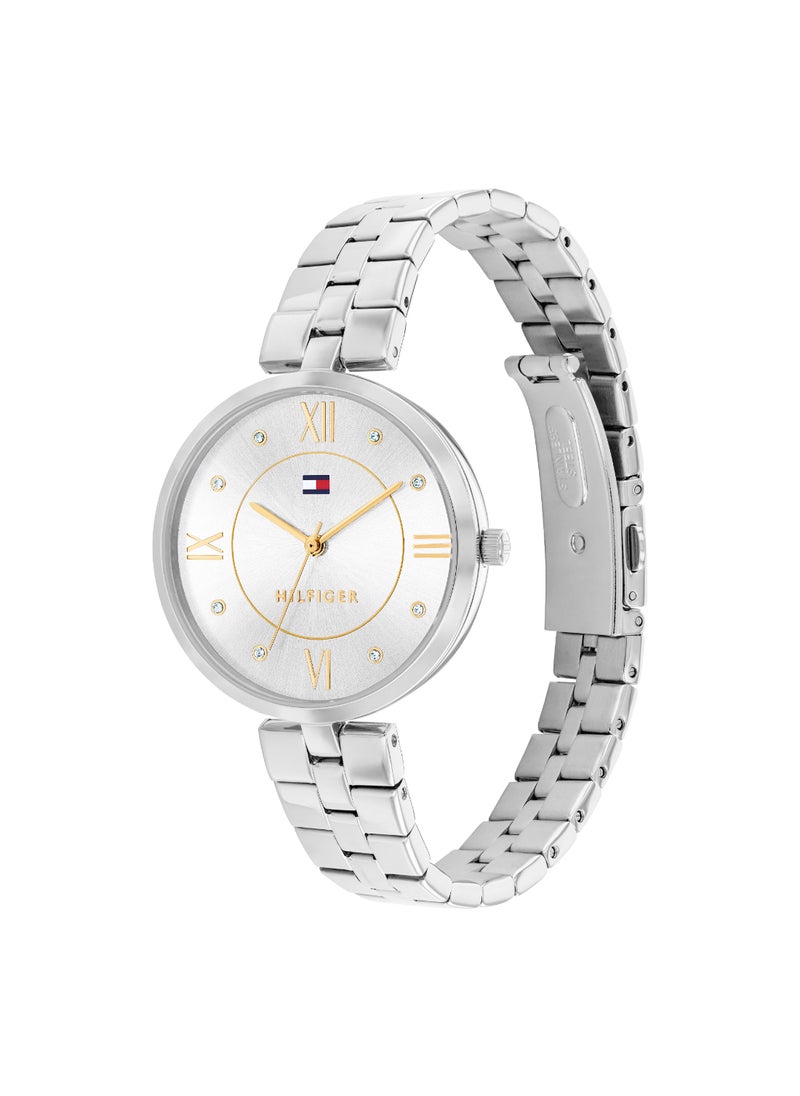 TOMMY HILFIGER Round Analog Women's Silver Case Wrist Watch - 1782683  - Image 2