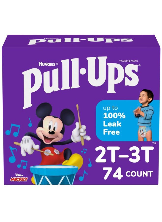 Pull-Ups Boys' Potty Training Pants, Size 2T-3T Training Underwear (16-34 lbs), 74 Count  - Image 1