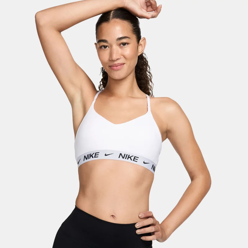 Nike White Women's Indy Dri-FIT Light-Support Padded Training Sports Bra for Women | Best Price UAE