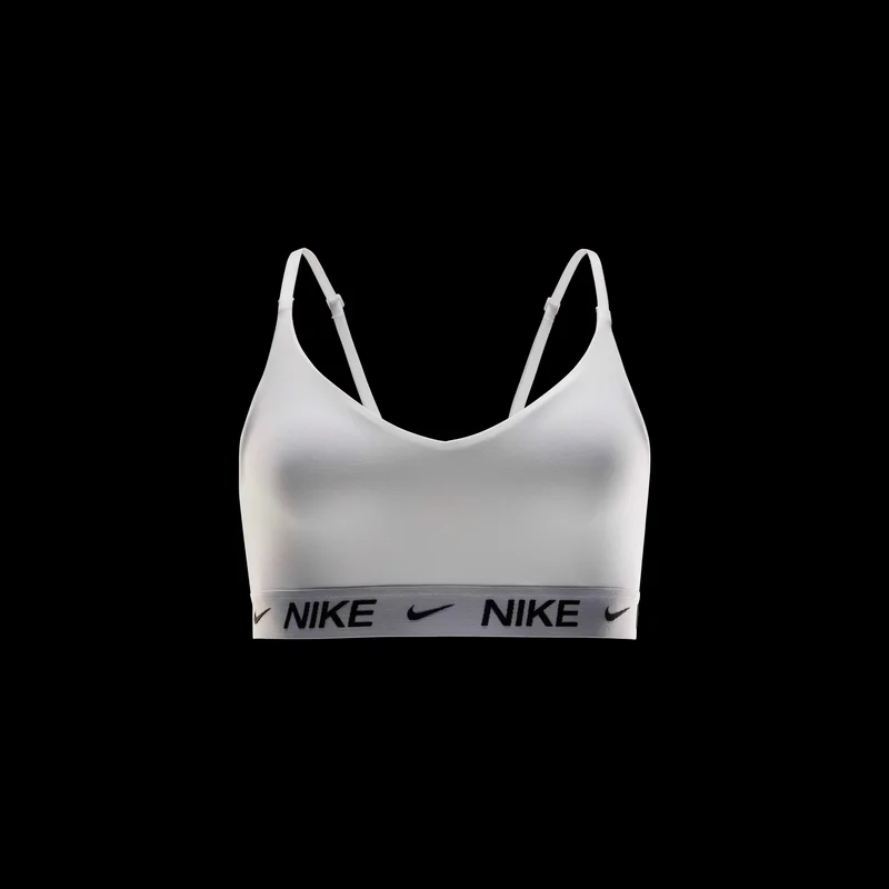 Nike White Women's Indy Dri-FIT Light-Support Padded Training Sports Bra for Women | Best Price UAE