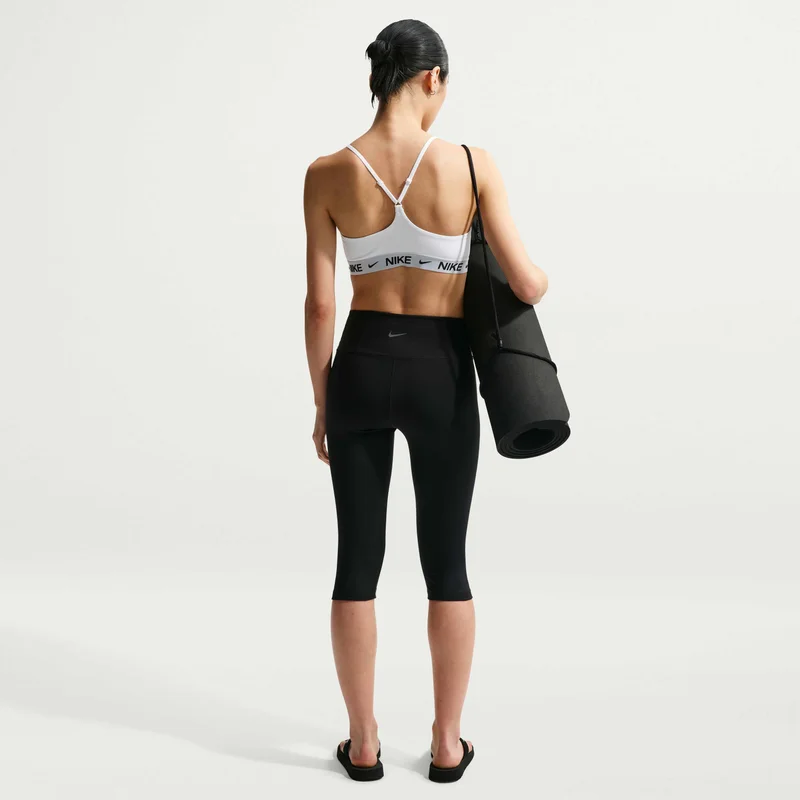 Nike White Women's Indy Dri-FIT Light-Support Padded Training Sports Bra for Women | Best Price UAE