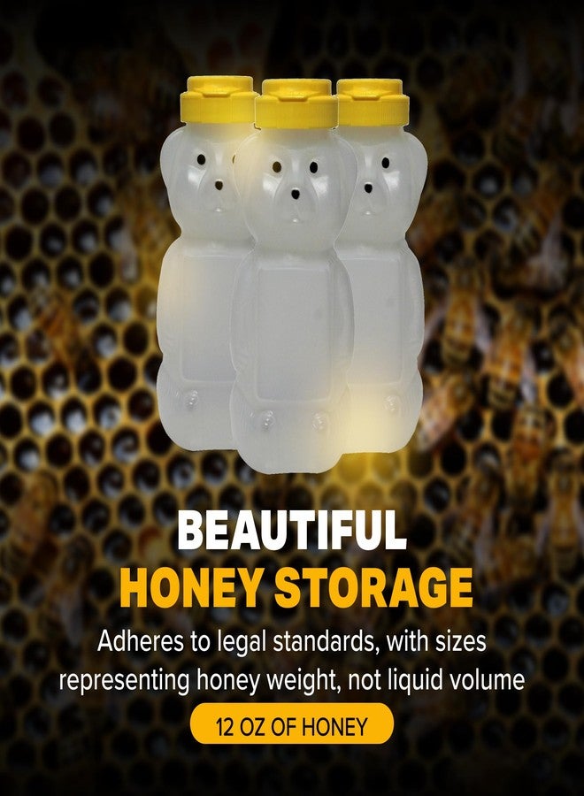 Mann Lake Honey Bear Dispensers, Attractive Opaque Design, Convenient Flip-Top Lids, Ideal Honey Storage, Durable Plastic, 24-Pack, 12 oz - Image 3