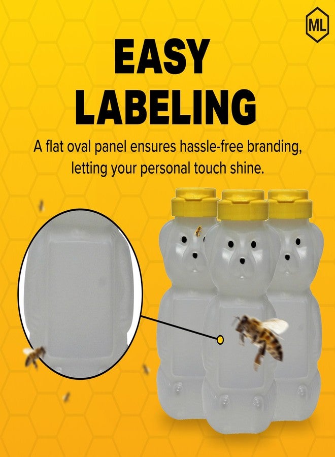Mann Lake Honey Bear Dispensers, Attractive Opaque Design, Convenient Flip-Top Lids, Ideal Honey Storage, Durable Plastic, 24-Pack, 12 oz - Image 4