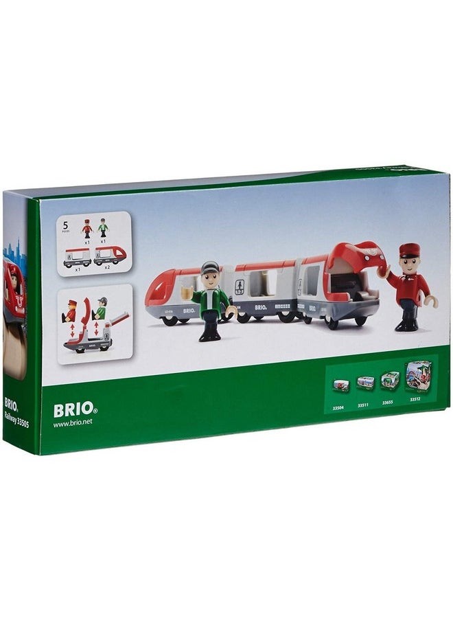 Brio BRIO World 33505 - Travel Train Set - Premium 5 Piece Wooden Toy Set for Toddlers | Ideal Birthday Compatible with All BRIO Railway Toys  - Image 2