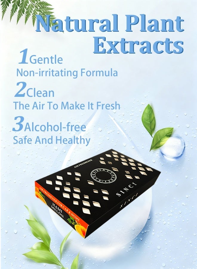 معطر جو صلب معطر منزلي معطر منزلي طويل الأمد معطر حمام معطر صلب للمكتب السيارة خزانة الملابس الحمام مزيل الروائح الكريهة معطر جل 165 جرام برائحة الكانتالوب - Image 2