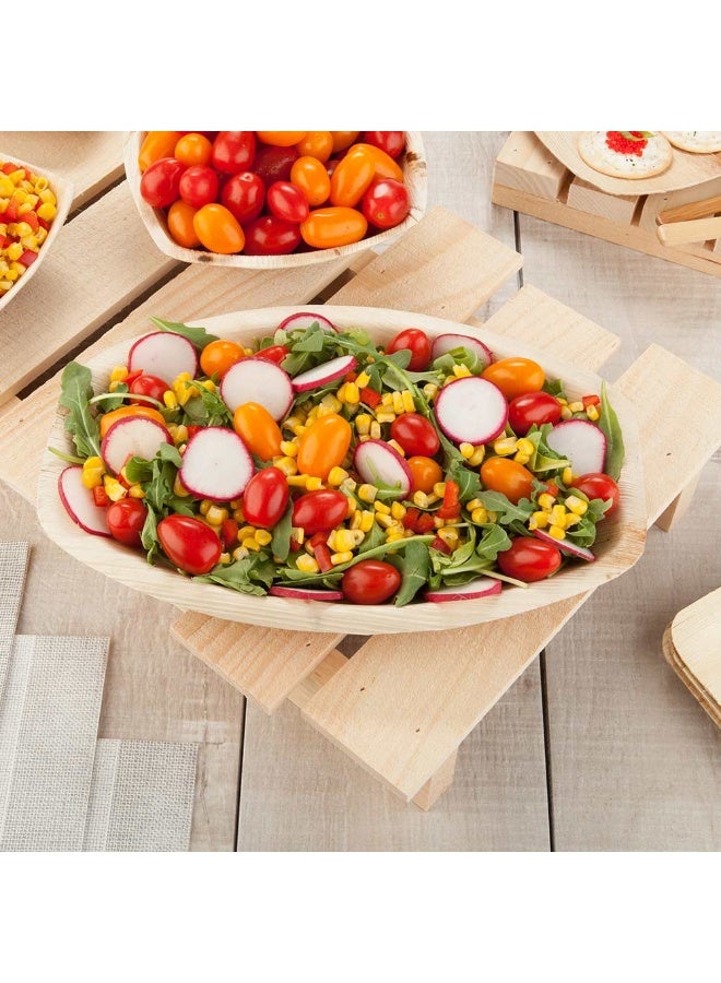 Restaurantware 24 Inch x 12 Inch Rustic Serving Tray, 1 Rectangle Ottoman Table Tray - Pallet Design, Untreated, Natural Wood Farmhouse Coffee Table Tray, Serve Meals And Snacks, For Home Decor - Image 3