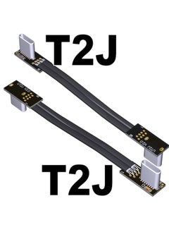 Generic ADT-Link USB2.0 Flat Thin Type-C Charging Data Cable Core Cable With Shielding Support Large Current-Color:T2J-T2J-Length:30cm  - Image 1