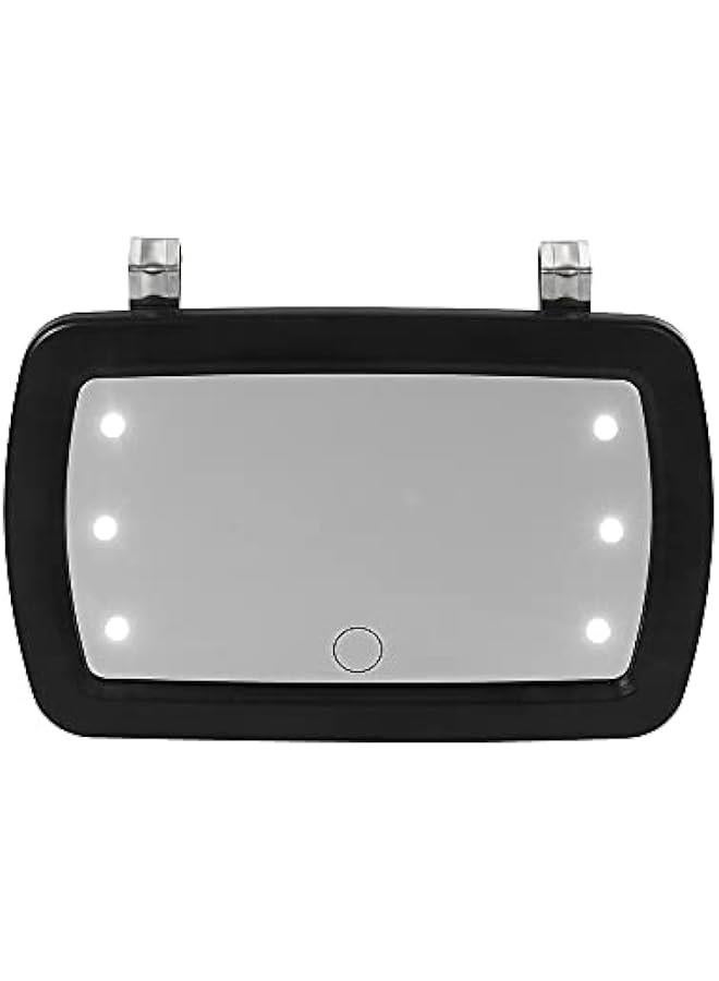 MUNTAQI Car Sun Visor Mirror Makeup Vanity Cosmetic Automobile LED Lights Shadow Mirror - Image 5
