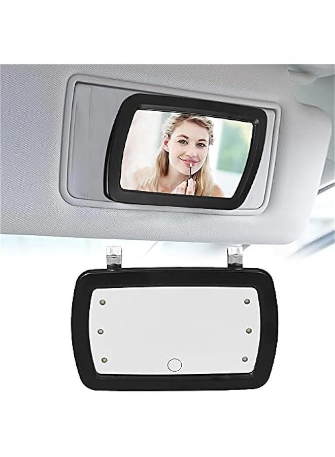 MUNTAQI Car Sun Visor Mirror Makeup Vanity Cosmetic Automobile LED Lights Shadow Mirror - Image 4