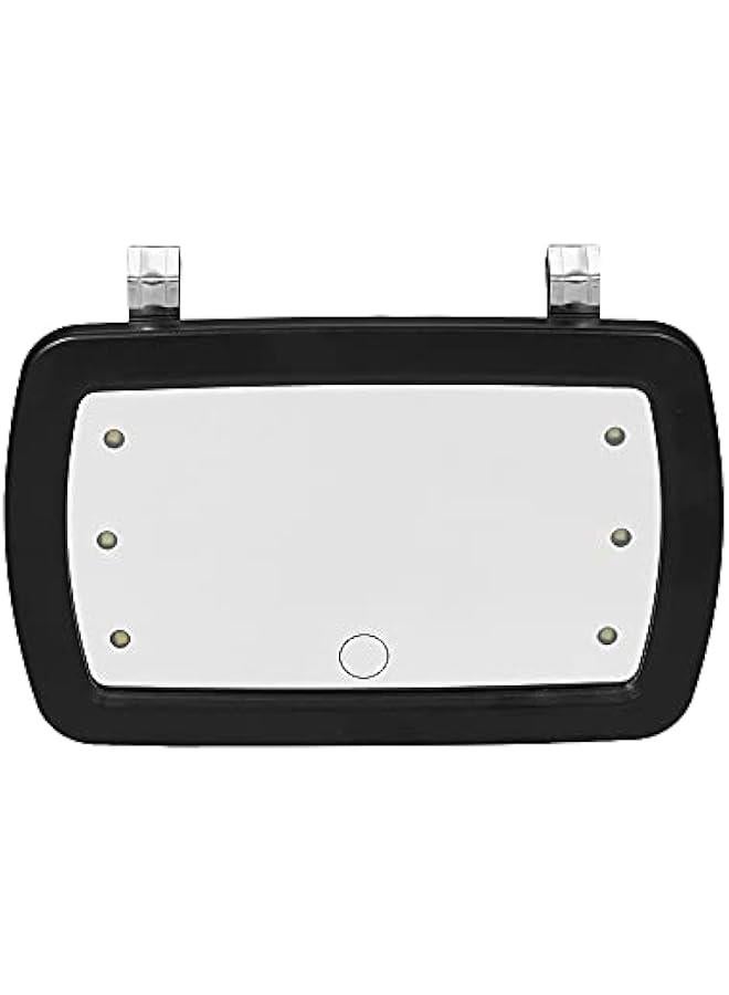 MUNTAQI Car Sun Visor Mirror Makeup Vanity Cosmetic Automobile LED Lights Shadow Mirror - Image 1