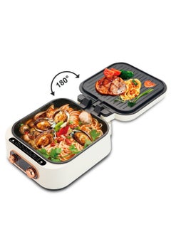 Olympia Portable 3 In 1 Foldable Hot Pot Grill 6 Ltr 1600 W  - Image 1