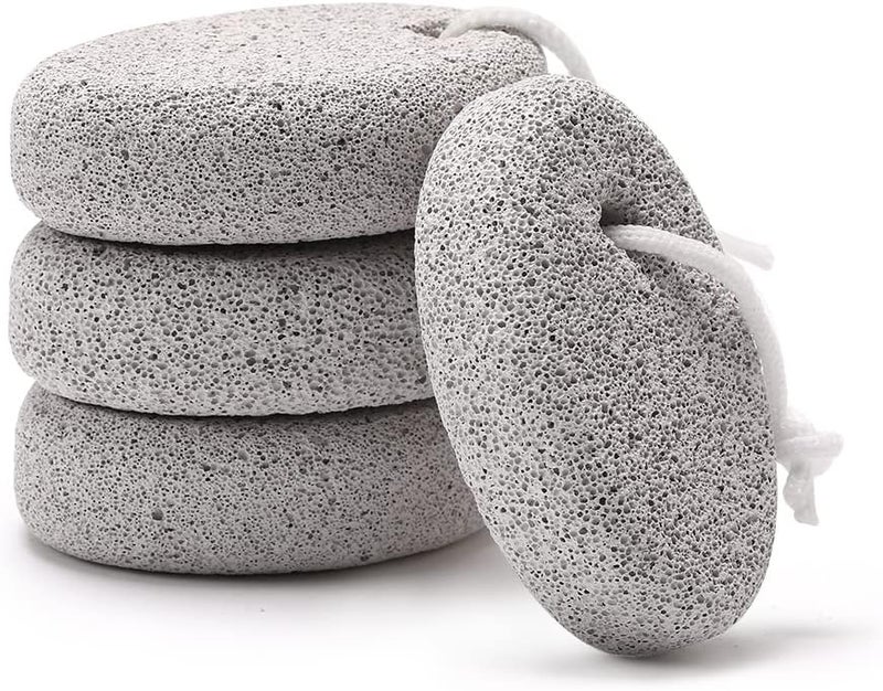 4Pack Natural Pumice Stone for Feet Borogo Lava Pedicure Tools Hard Skin Callus Remover for Feet and Hands  Natural Foot File Exfoliation to Remove Dead Skin Heels Elbows Hands