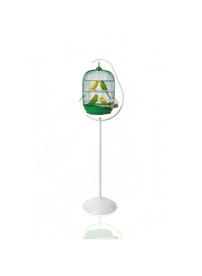 Dayang A309 Bird Cage with PED9930 Crescent Curved Stand Combo - Green & White - Image 3