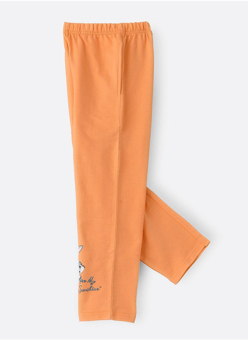 Jelliene - Knitted jogger with placment print - Image 1